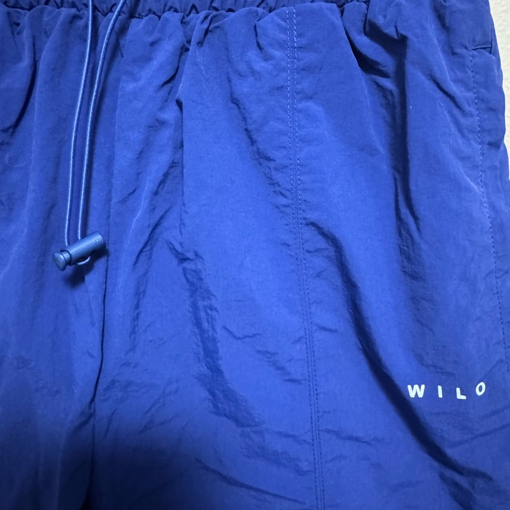 Wilo The Label Anthropologie Royal Blue Parachute Baggy Joggers - Picture 6 of 7